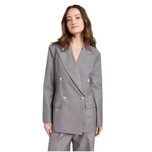 Lioness Grey Brentwood Oversized Blazer in Slate Size XL
